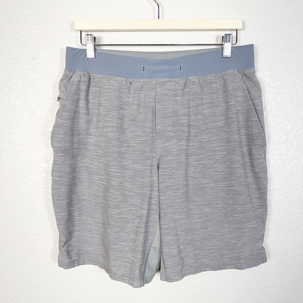 Lululemon T.H.E. Short 9" Lined Short Mens Size L Grey Workout Active Training